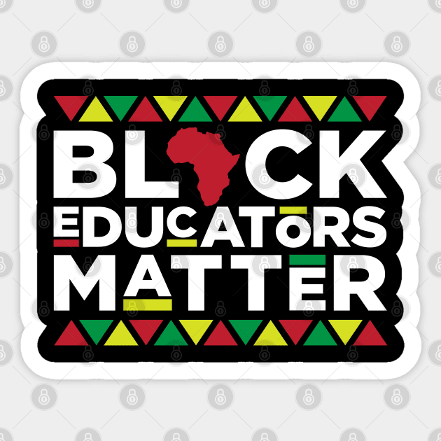 Black Educators, African American, Black Lives Matter, Black Pride Sticker by UrbanLifeApparel